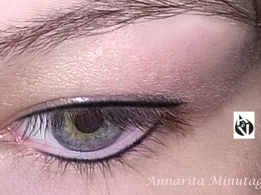 Sguardo con infracigliare e ombreggiatura naturale