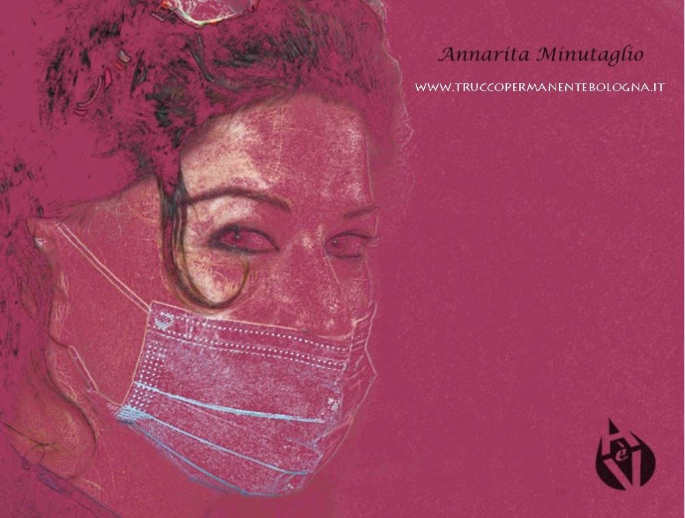 Ritratto artistico di Annarita Minutaglio realizzato da lei stessa